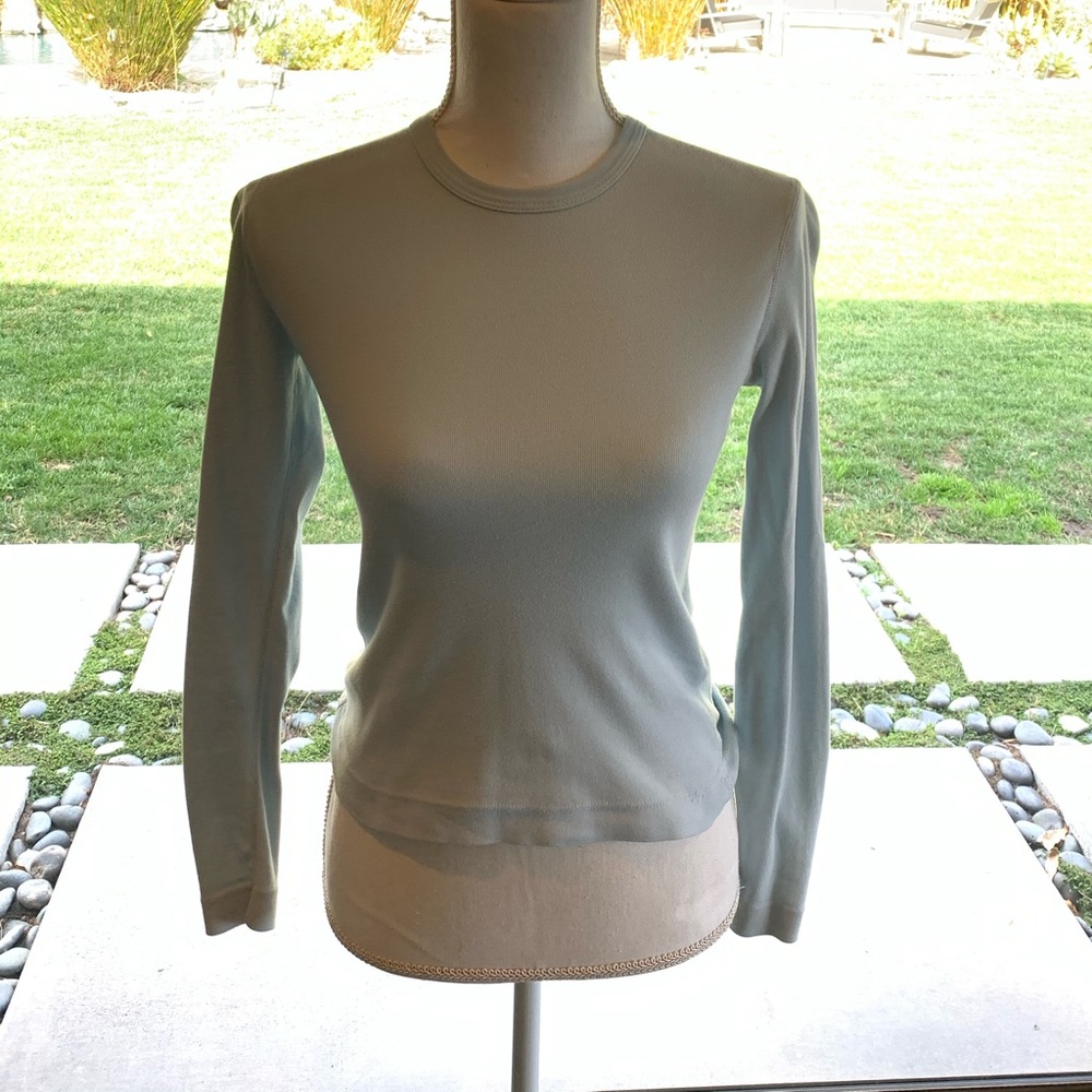 A beautiful baby blue long sleeve from three dot